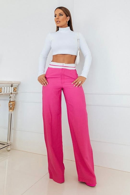 Cropped de poliamida manga longa branco