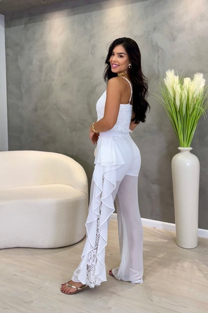 Conjunto em Musseline Branco