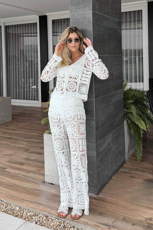 Blusa Crochê Branco