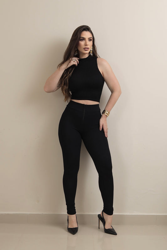 Conjunto Poliamida com Alta Compressão Preto