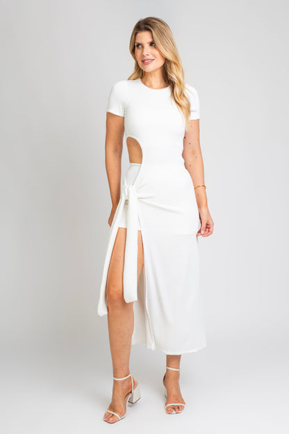 Vestido Eclipse Cutout Branco
