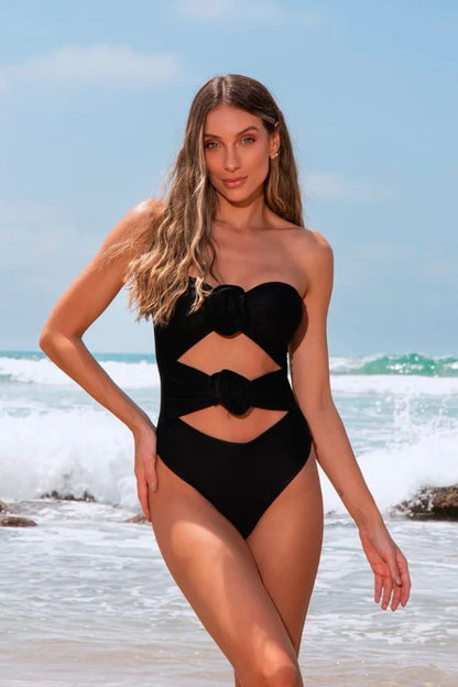 Body Tomara que Caia Tecido Poliamida Preto