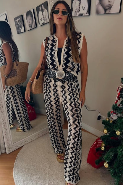 Conjunto Crochê Preto