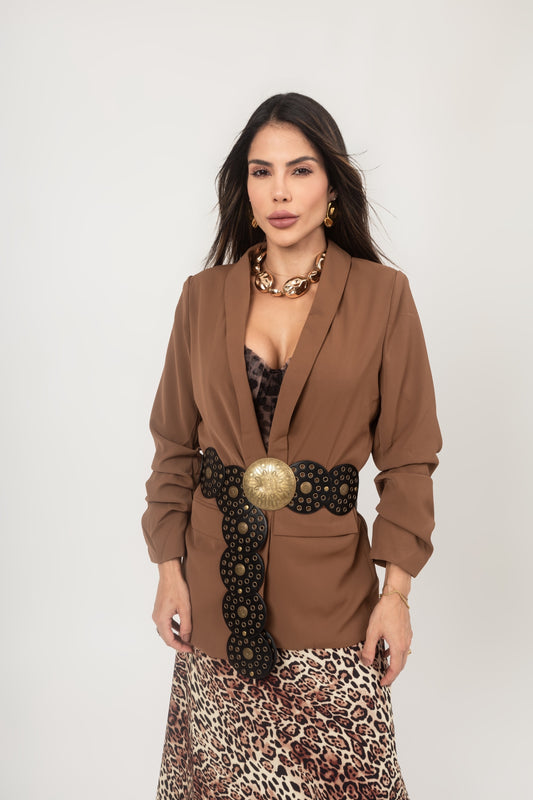Cinto Boho Luxo Preto