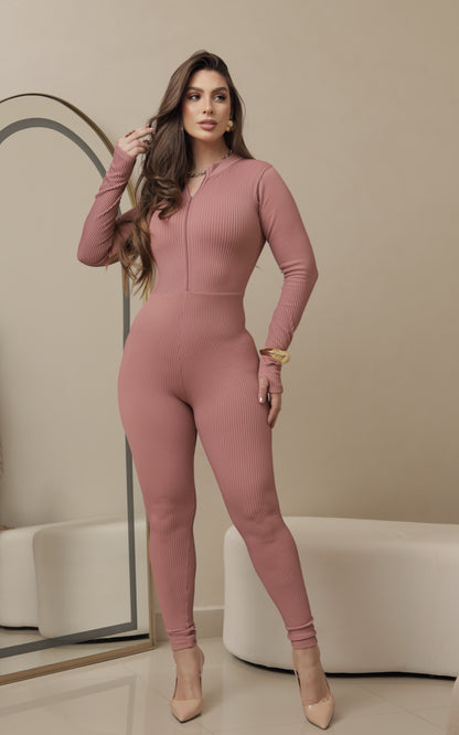 Macacão Poliamida com Alta Compressão Rosé